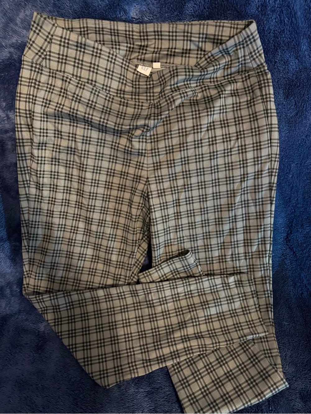 GAP Plaid Women’s Pants - Black and Cream